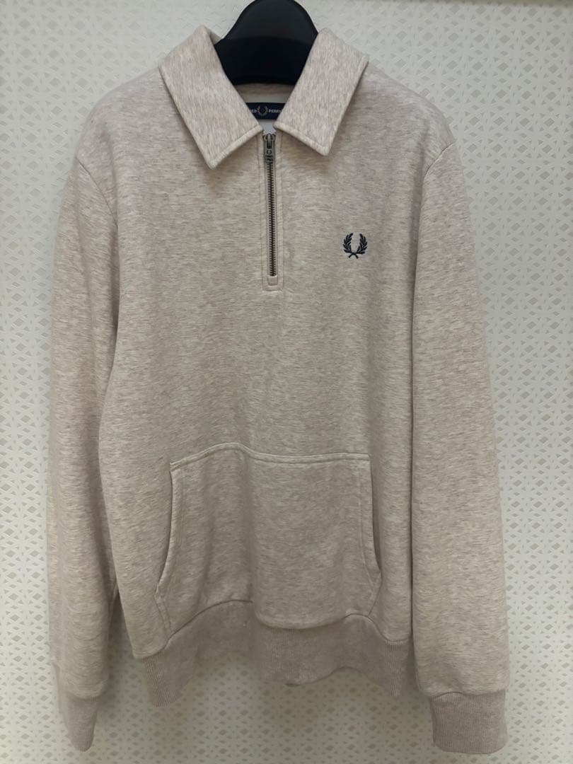 美品⭐︎フレッドペリー ハーフジップ スウェット　ロゴ刺繍　シャツ M
