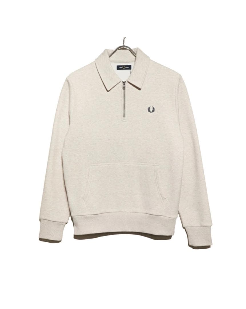 美品⭐︎フレッドペリー ハーフジップ スウェット　ロゴ刺繍　シャツ M