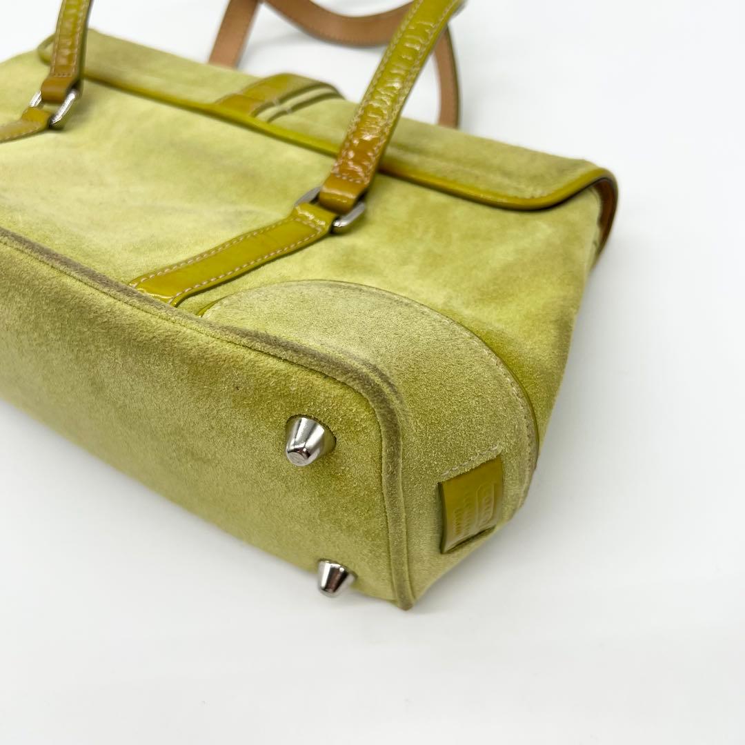 バッグ Coach Tote Bag Soho Suede Yellow-Green