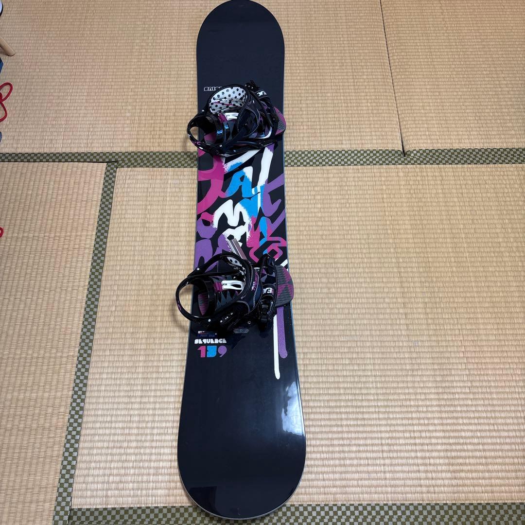 Salomon スノーボード THREEバインディング付き