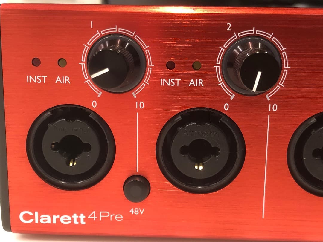 Focusrite Clarett 4Pre インターフェース MacBook
