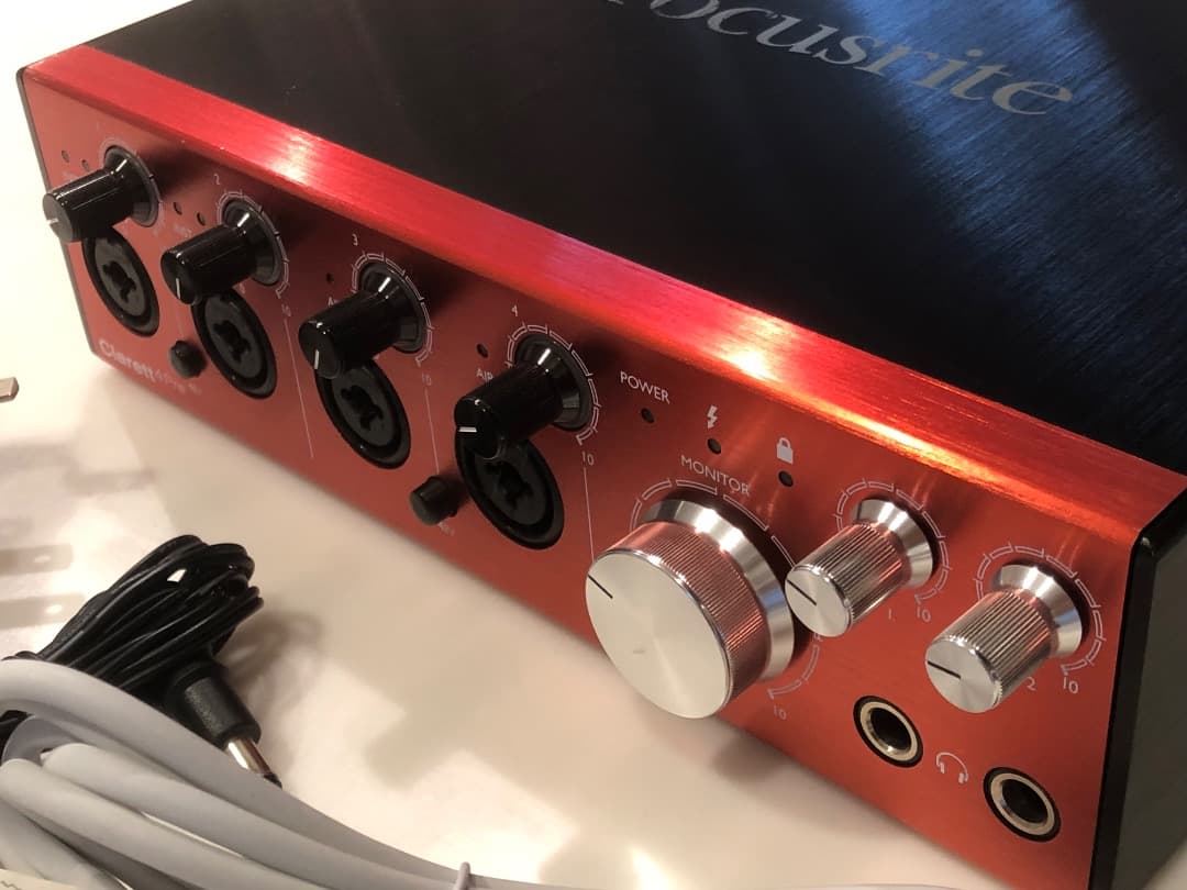 Focusrite Clarett 4Pre インターフェース MacBook