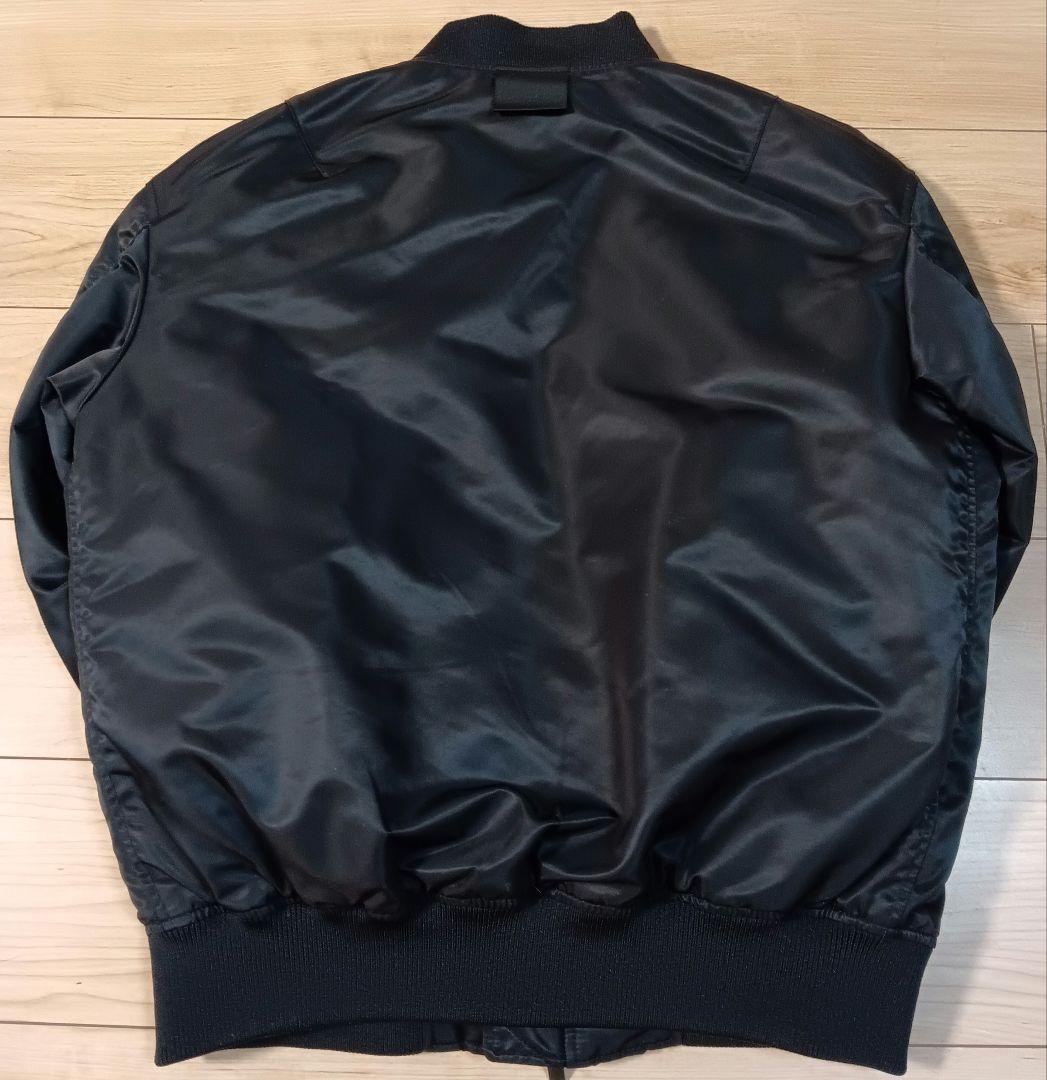 美品ユニクロ+J ハイブリッドダウンオーバーサイズMA-1ブルゾン M ブラック
