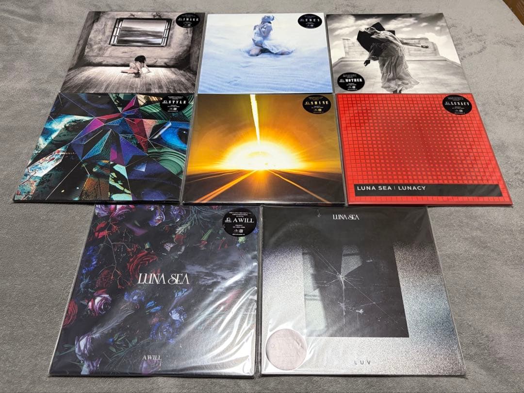 LUNA SEA アナログ LP 8枚セット ワンオーナー 未再生 美品