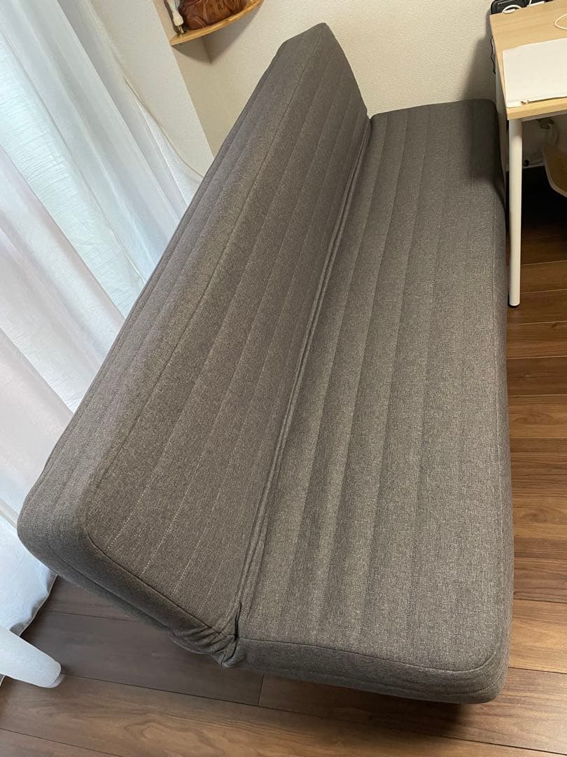 【極美品/送料込】無印良品　リクライニングソファベッド　木製脚