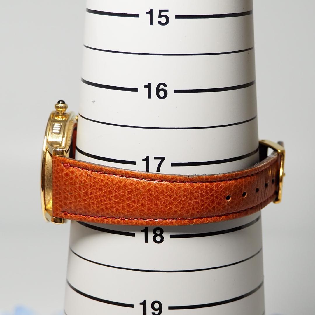 グッチ GUCCI ローマン デイト 革ベルト メンズ 腕時計 C830