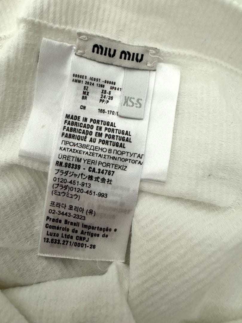 MIUMIU ボクサーショートパンツ xs～s