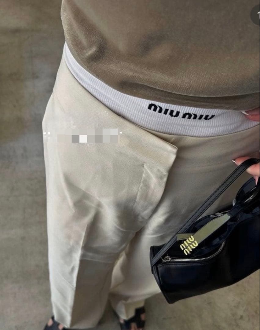 MIUMIU ボクサーショートパンツ xs～s