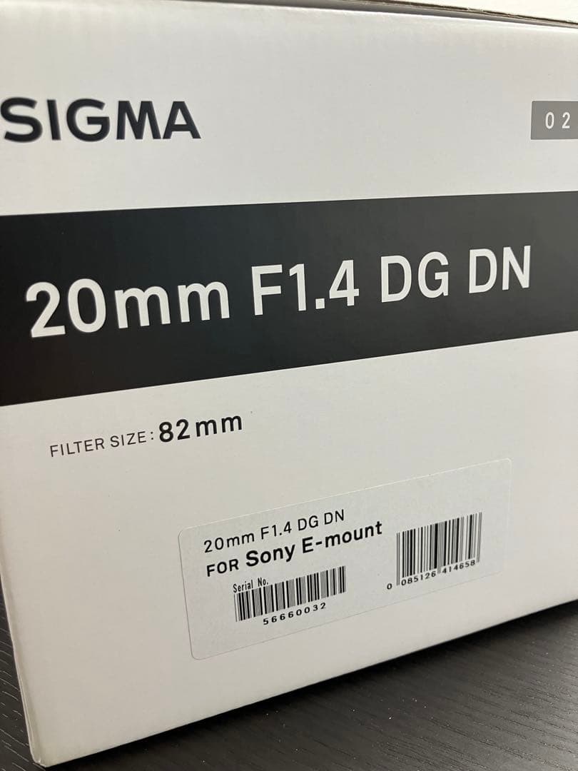 SIGMA 20mm F1.4 DG DN レンズ Eマウント