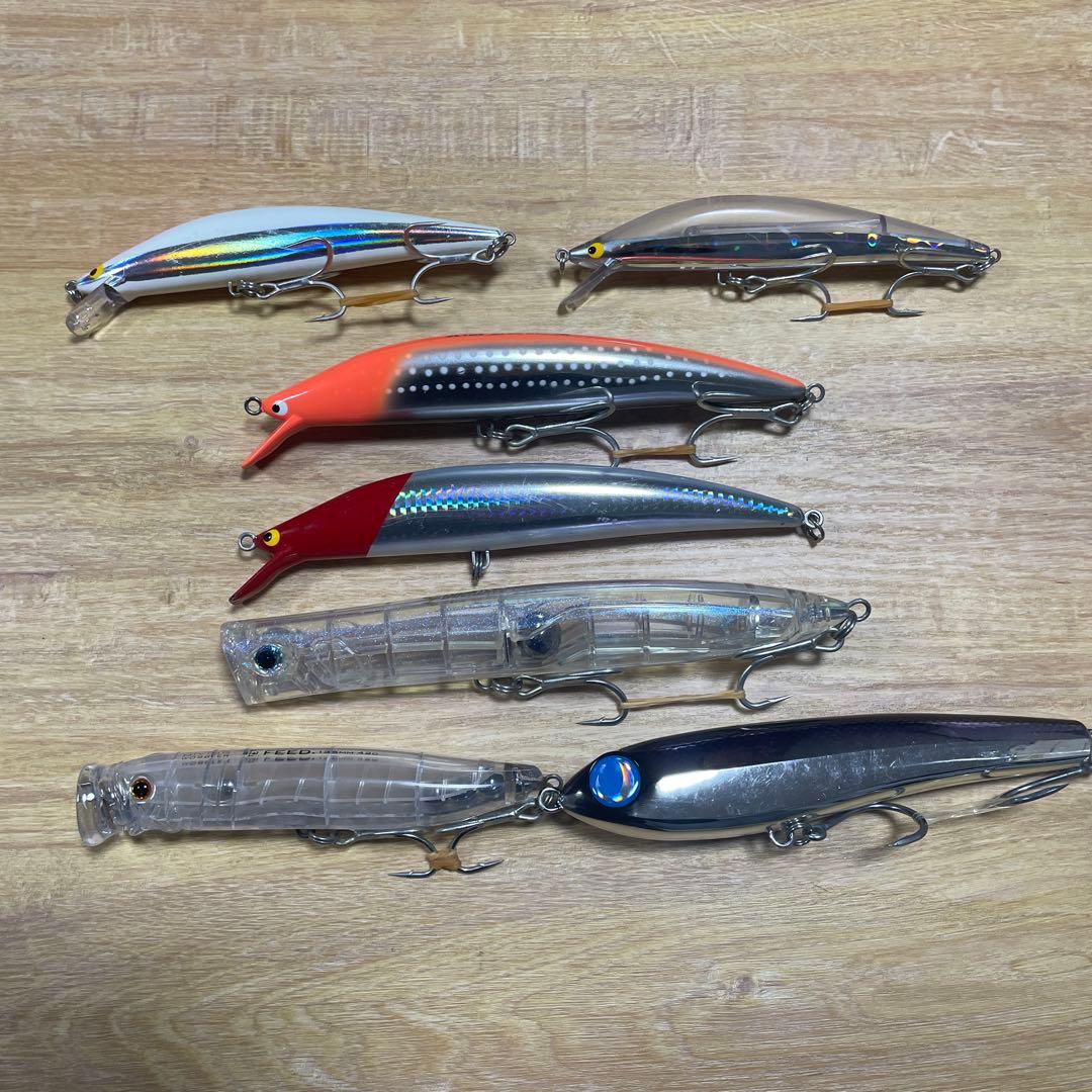 青物プラグセット　ミノーポッパーダイペン　7点セット