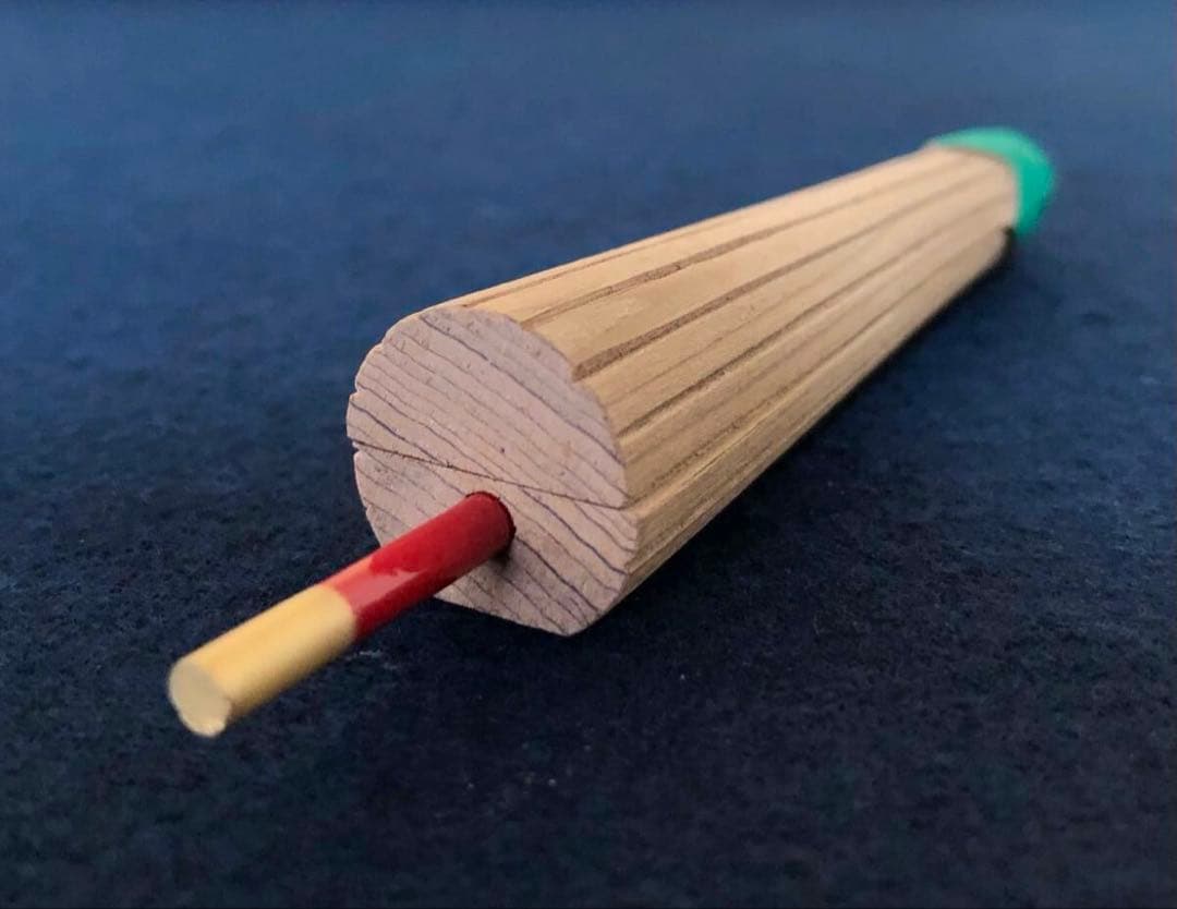 割引❗️【美品】「祖」神代杉 傘香合 道場 宗廣 共箱 茶道具 (122a⑥)