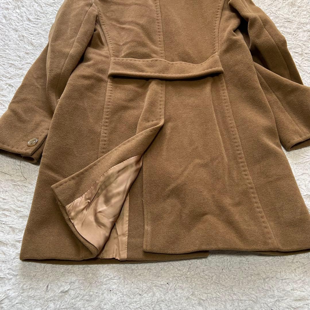 マックスマーラ カシミヤ アンゴラ ピーコート キャメル 42サイズ XL