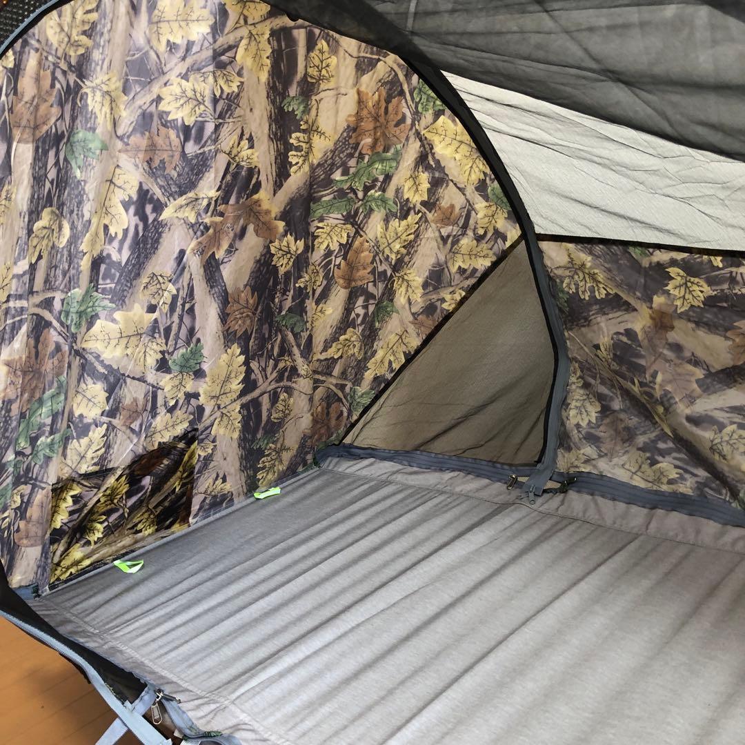 コット一体型ソロ用テント　折りたたみ式コットキャンプ