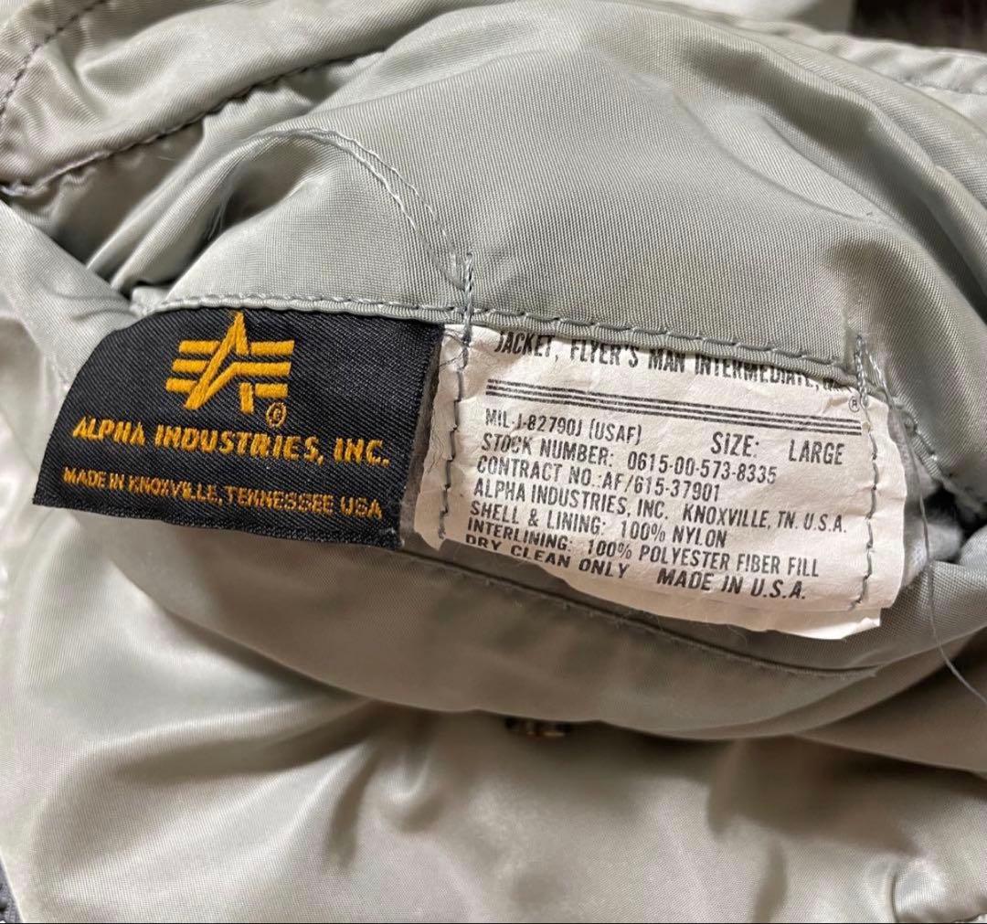 グレー MA-1 フライトジャケット