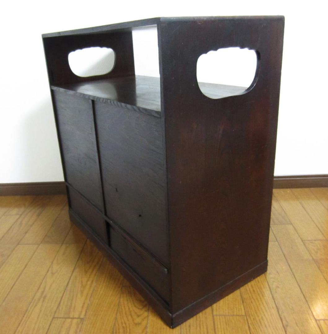 アンティーク 木製棚 茶棚 飾り棚 昭和初期～もっと古いかも？ レトロ