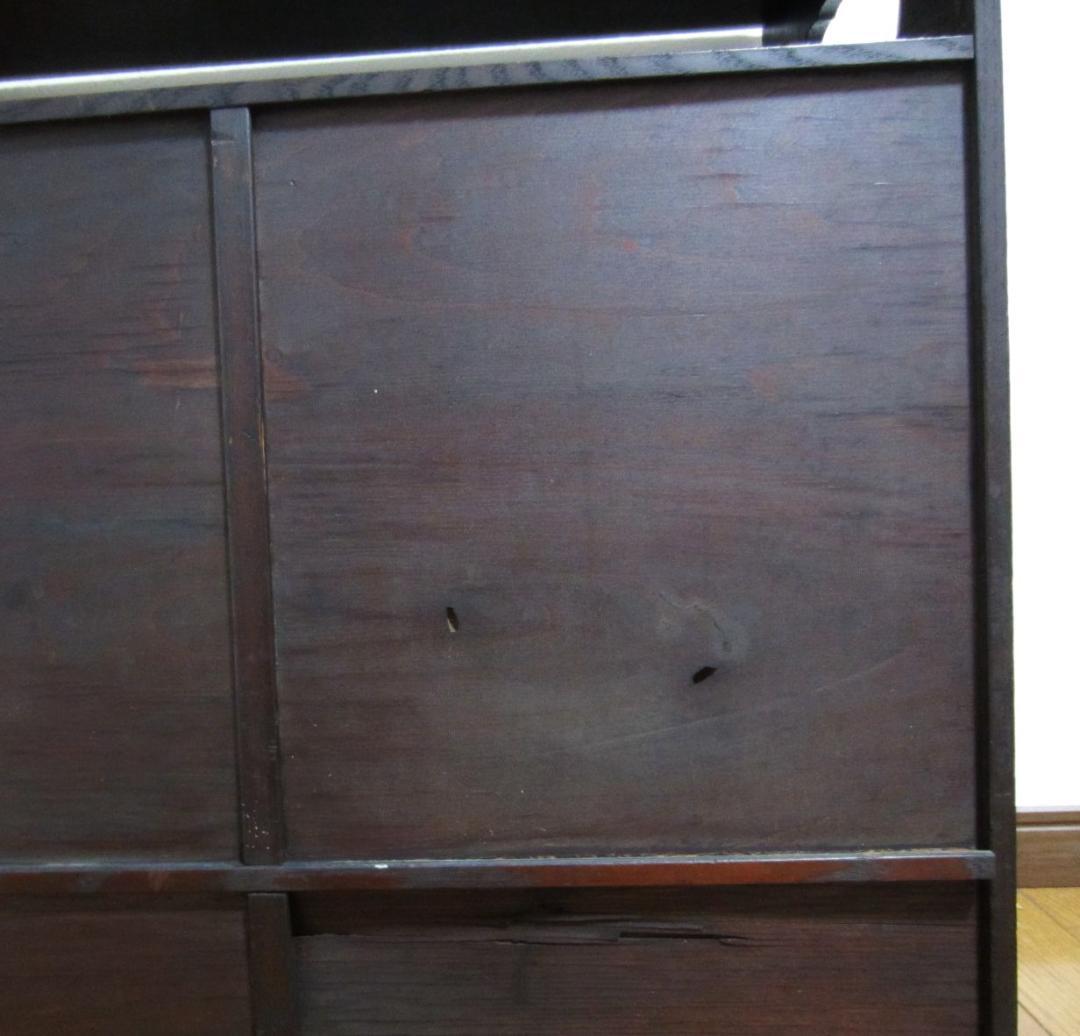 アンティーク 木製棚 茶棚 飾り棚 昭和初期～もっと古いかも？ レトロ