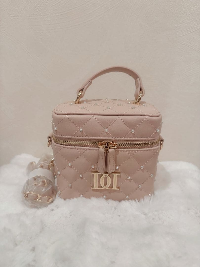 Darich キルティングパールスクエアミニバッグ　PNK