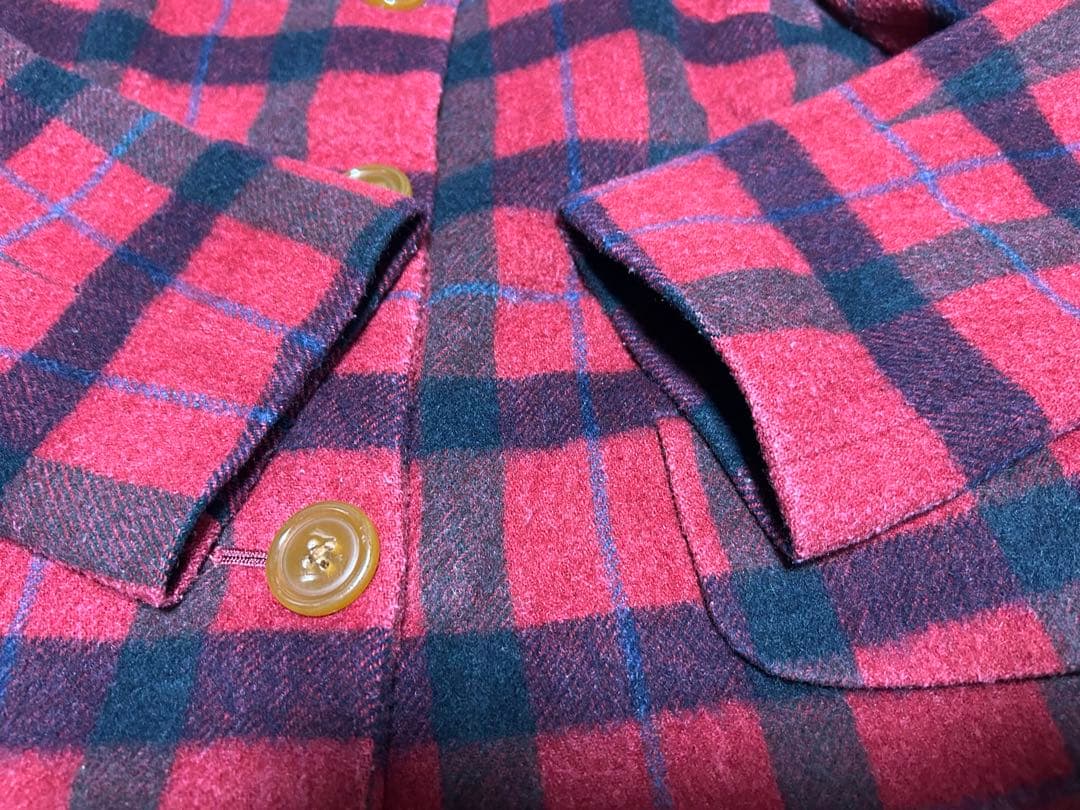 Vivienne Westwood ウールコート 赤 チェック柄