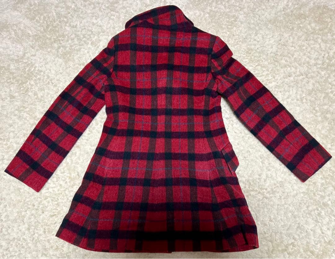Vivienne Westwood ウールコート 赤 チェック柄
