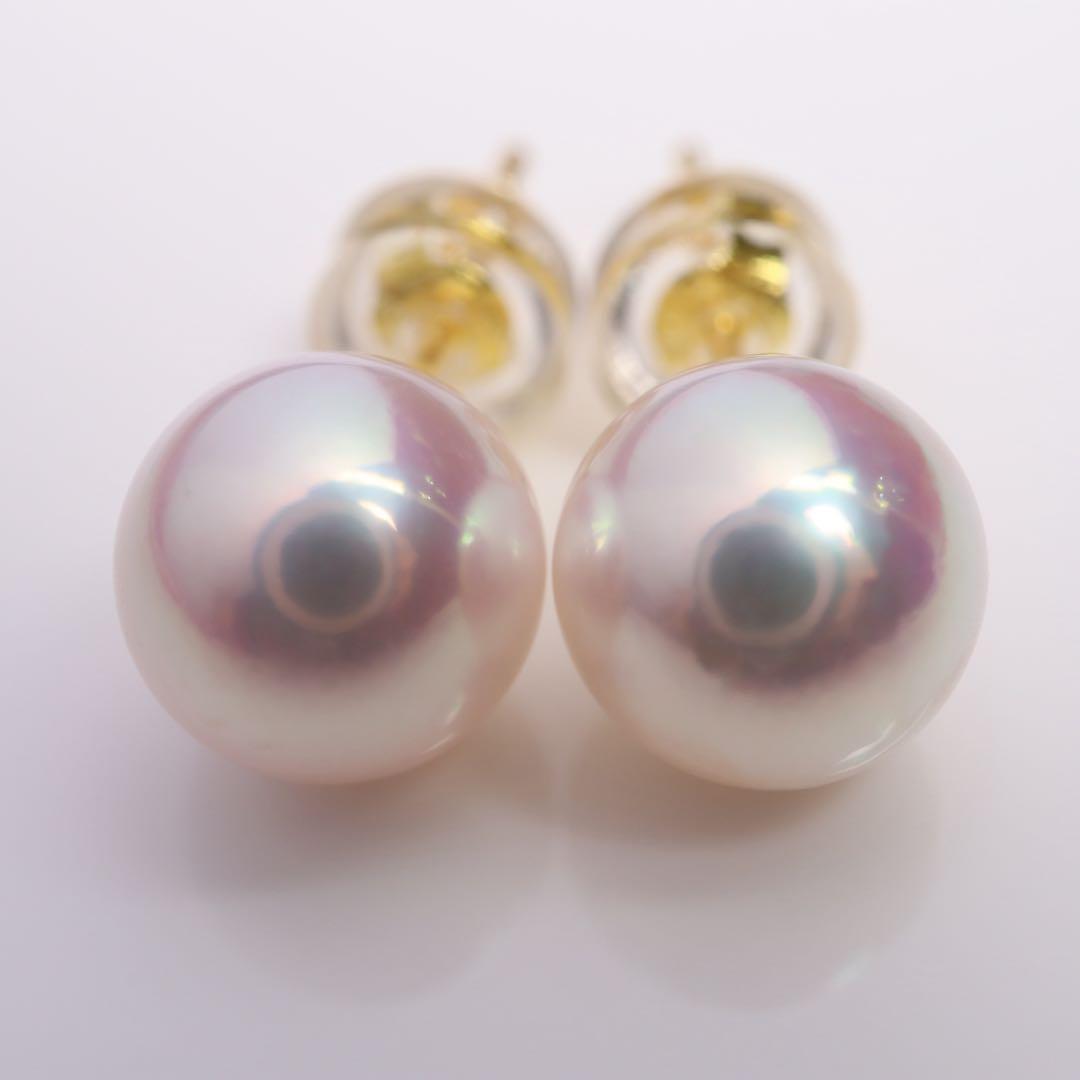 高グレード あこや真珠 ピアス アコヤパール ピアス ピンク系 03