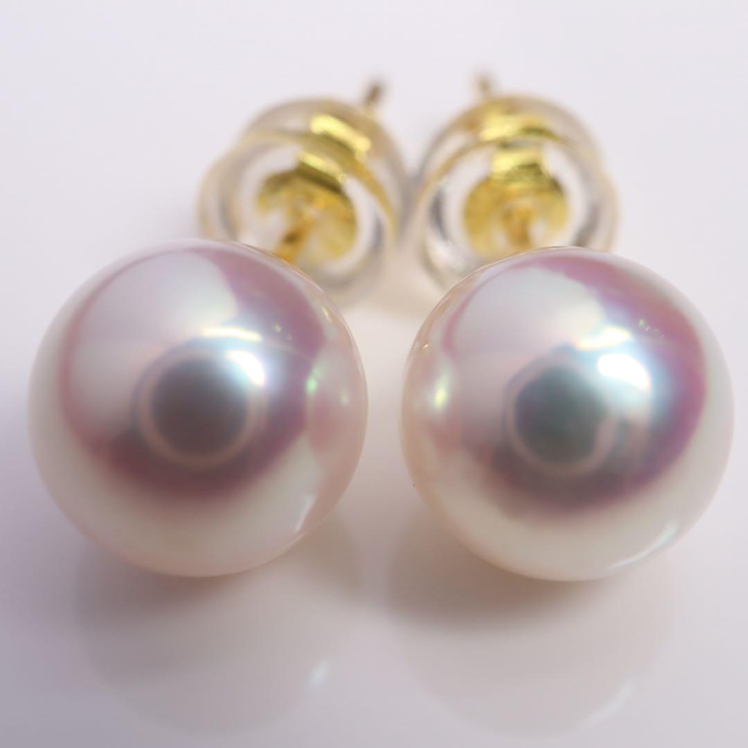 高グレード あこや真珠 ピアス アコヤパール ピアス ピンク系 03