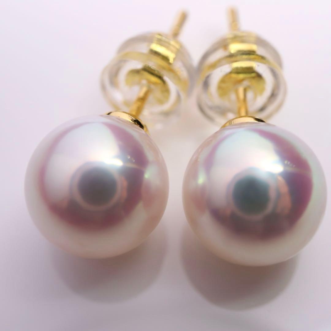 高グレード あこや真珠 ピアス アコヤパール ピアス ピンク系 03