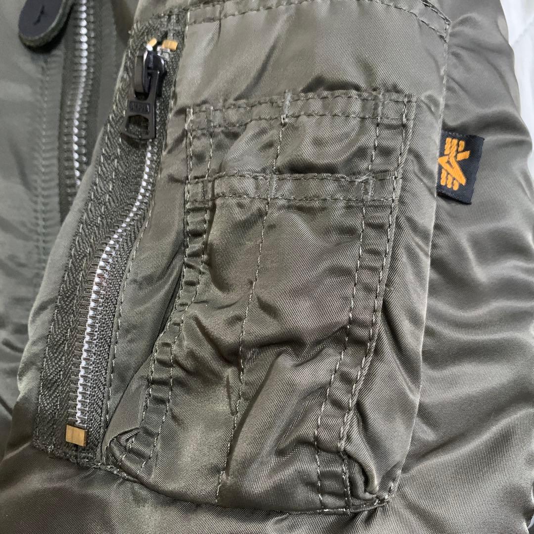 ALPHA MA-1ジャケット 20004-276 レプリカグレー　XS