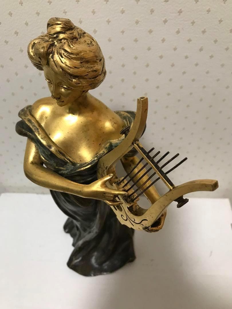 アンティーク アールヌーボー E.WANTE (1872-1960) ブロンズ像