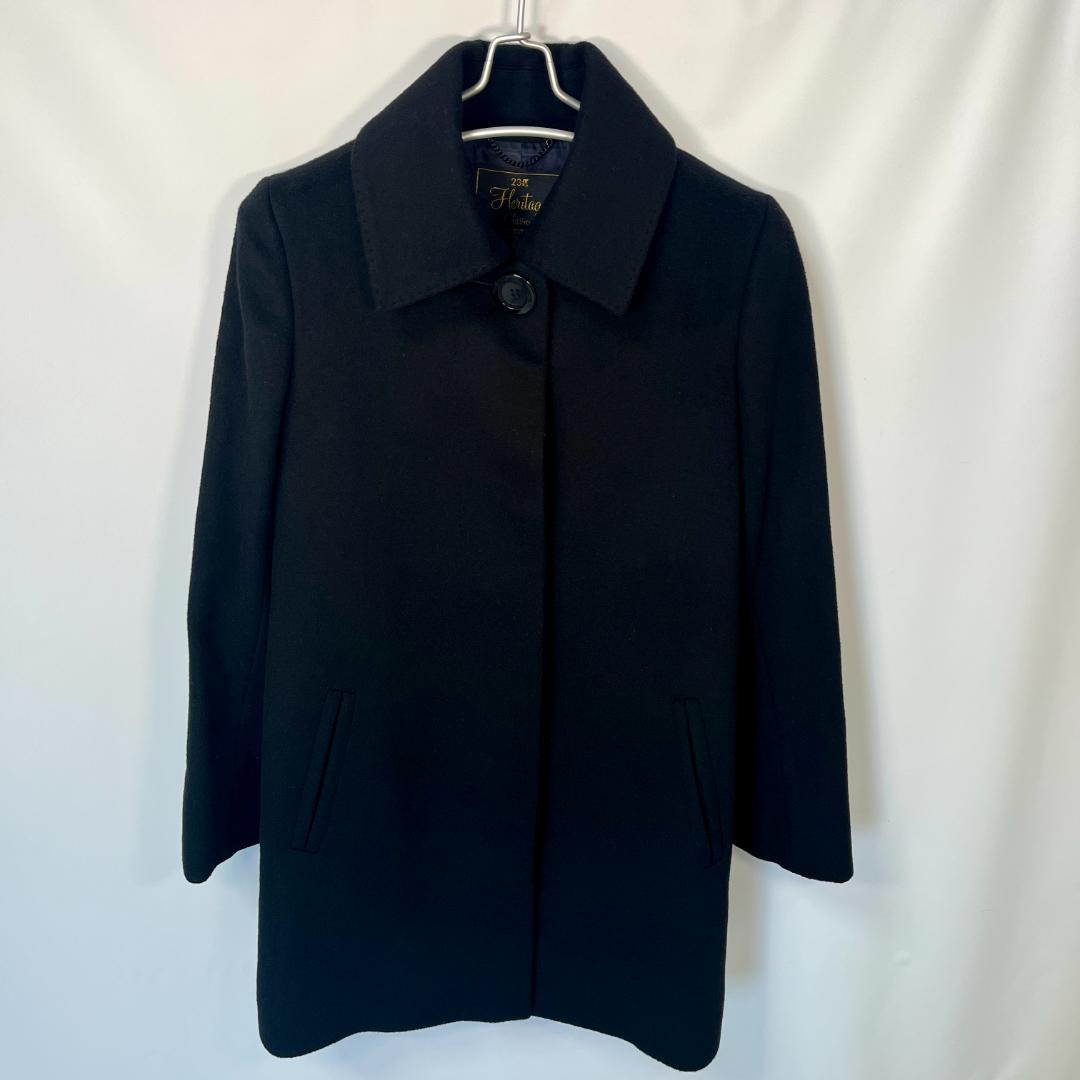 23区　Aライン ウールコート ロロピアーナ 黒　Mサイズ