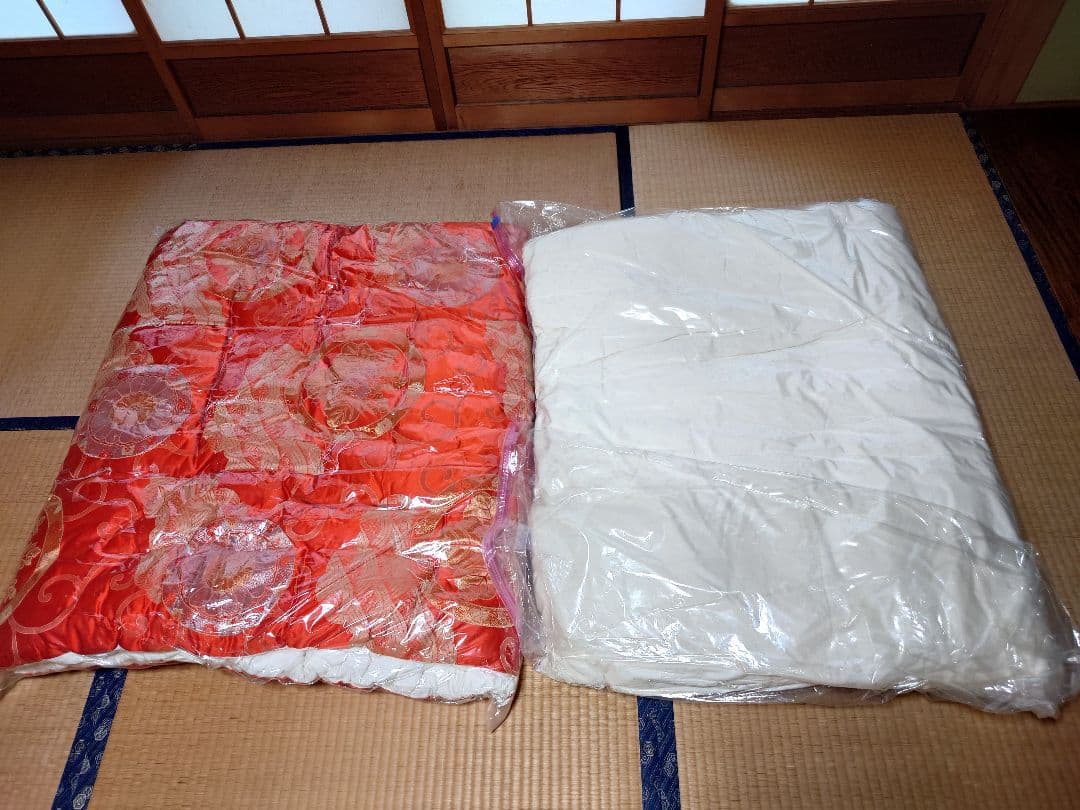 婚礼布団　シングルサイズ　掛け布団と敷き布団セット