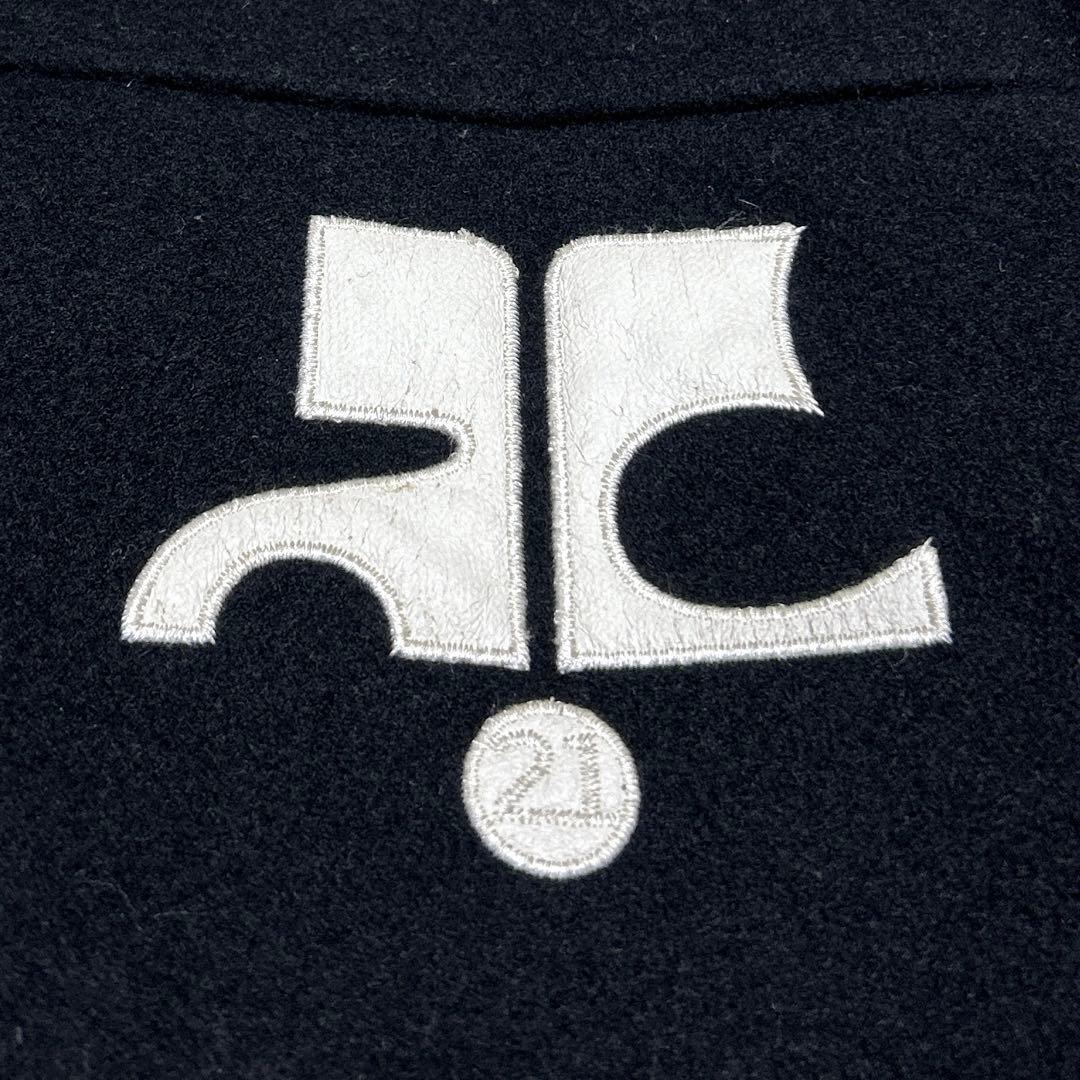 【希少】courrèges 21 スタジャン　ブルゾン　レディース　40 韓国