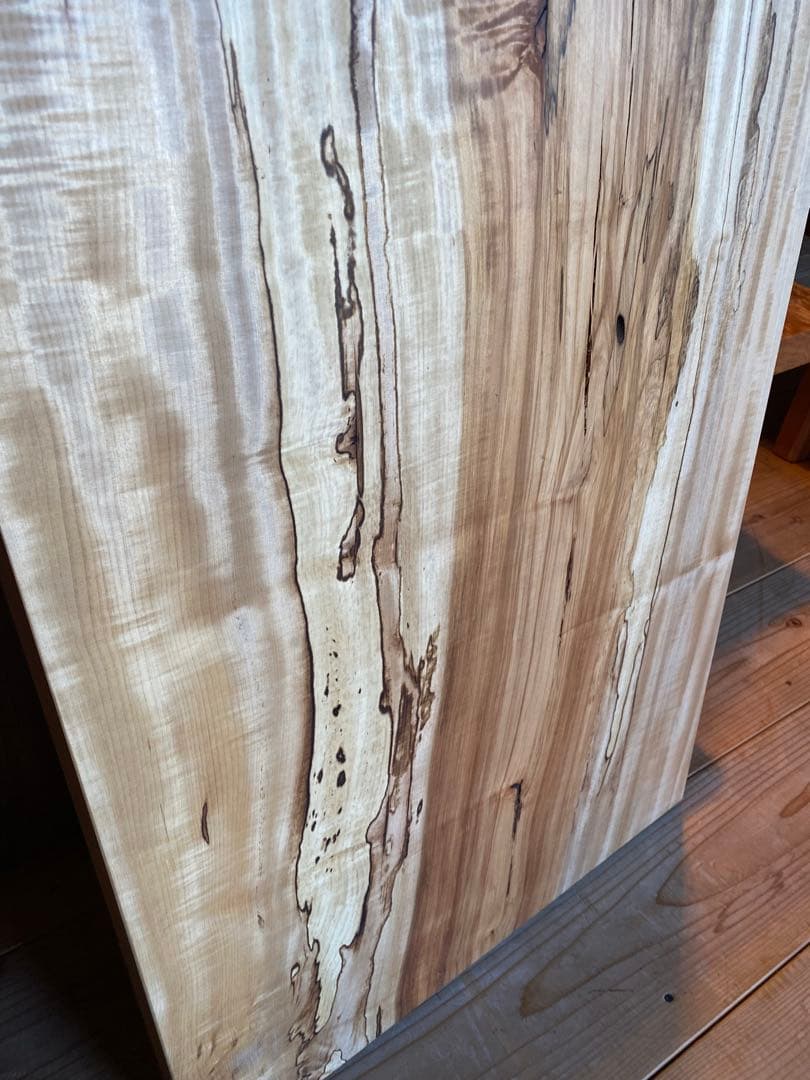 栃一枚板　スポルテッド杢　天板