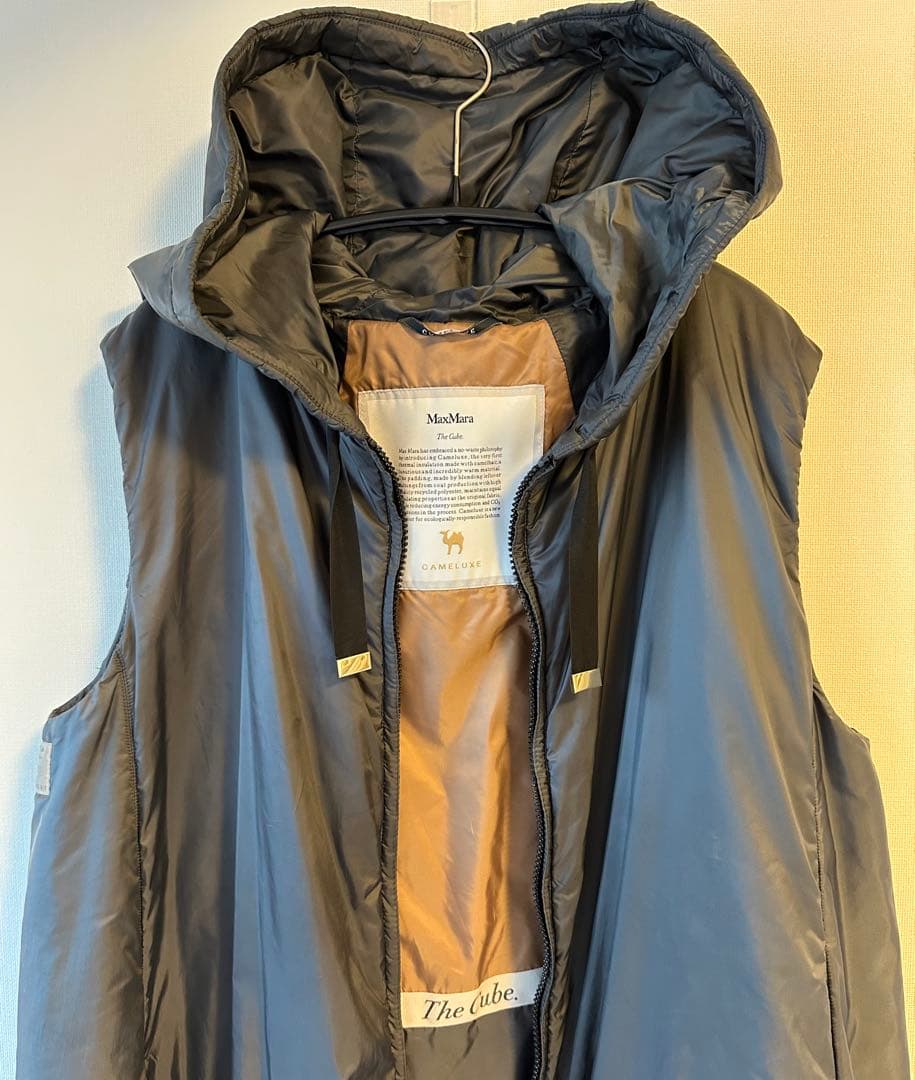 Max Mara the cubeキャメルリュクス テクニカルキルティング40