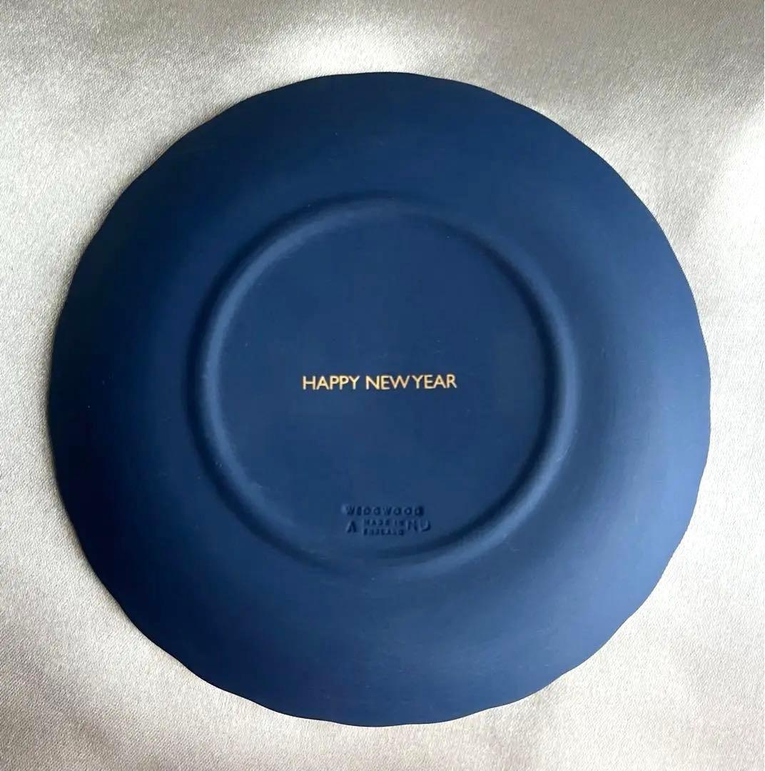 【未使用】稀少★ウェッジウッド　ジャスパーフェスティバルトレイ　ニューイヤー