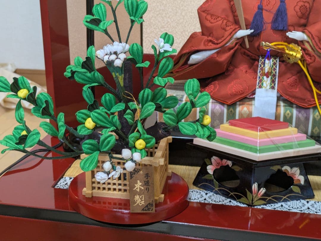 2月限定お値下げ極美品おひなさま　親王飾り　雛人形　極上仕立て　久月作