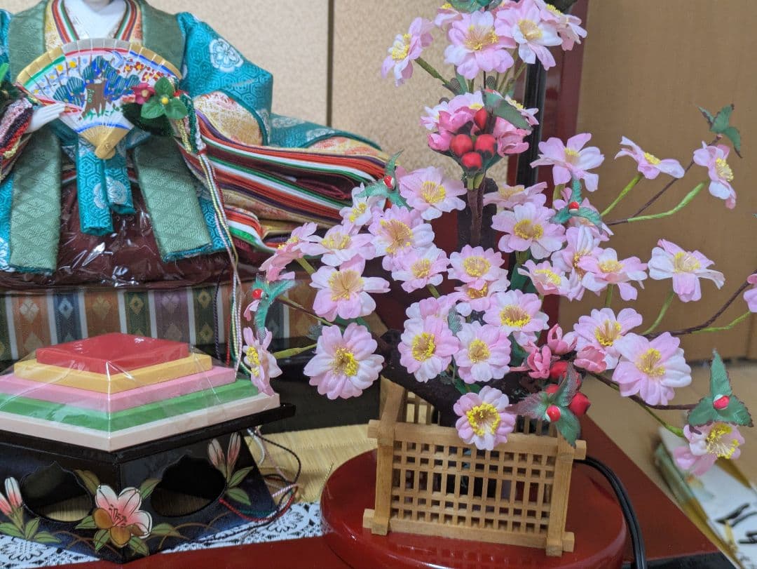 2月限定お値下げ極美品おひなさま　親王飾り　雛人形　極上仕立て　久月作