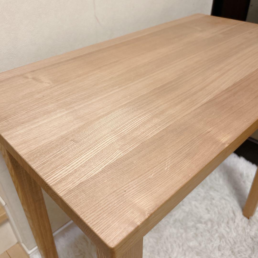 【送料無料】無印良品 タモ材 天然木 パーソナルデスク 引出し付き