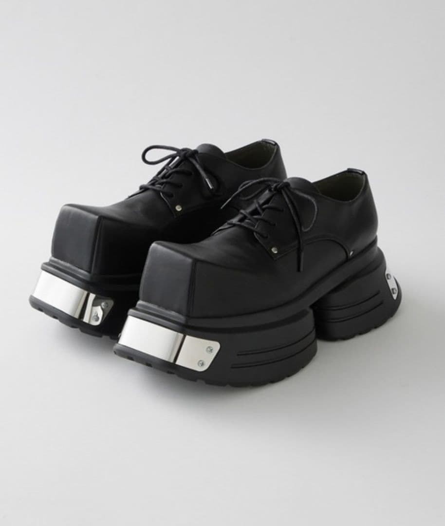 【GRANCY】 メタルプレートレザーシューズ 40