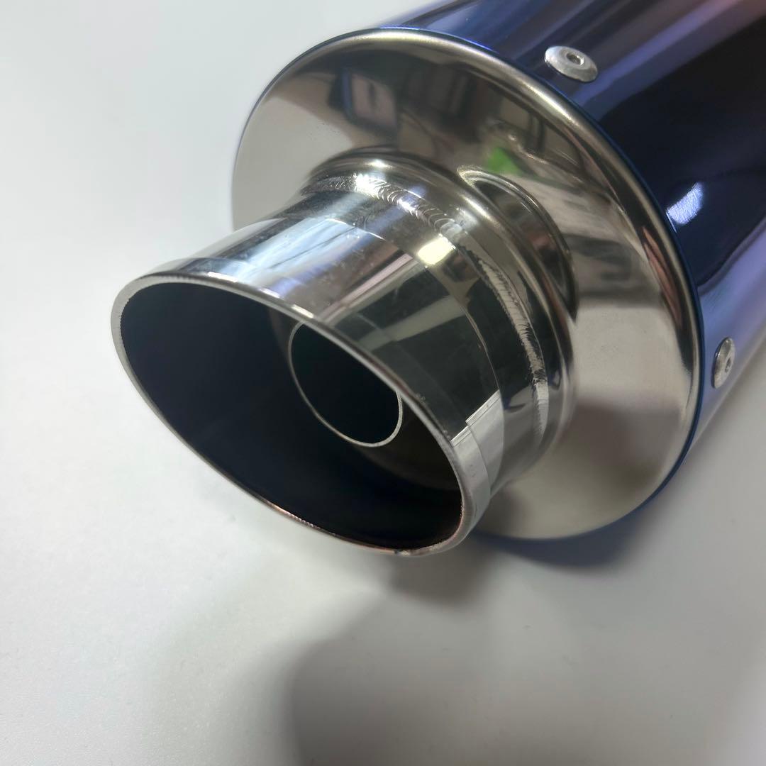 南海 MAX-COMPスリップオンマフラー Ninja250 チタンブルーステン