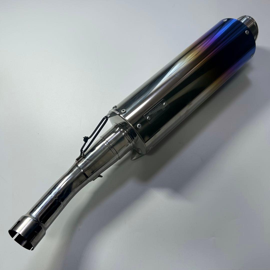 南海 MAX-COMPスリップオンマフラー Ninja250 チタンブルーステン