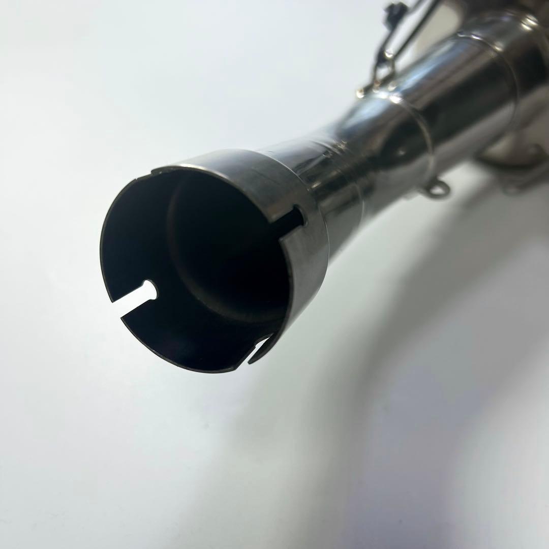 南海 MAX-COMPスリップオンマフラー Ninja250 チタンブルーステン