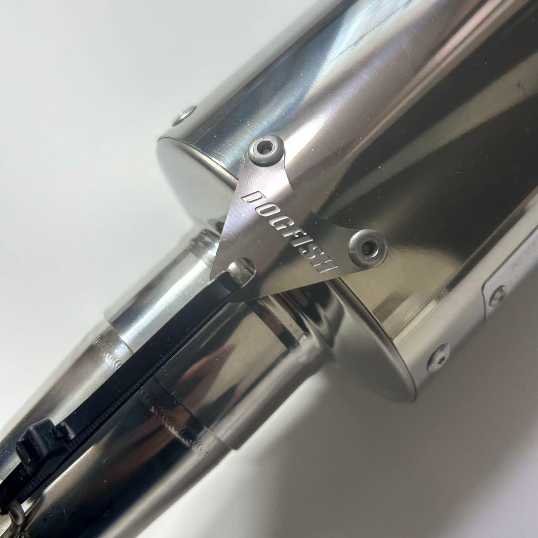 南海 MAX-COMPスリップオンマフラー Ninja250 チタンブルーステン