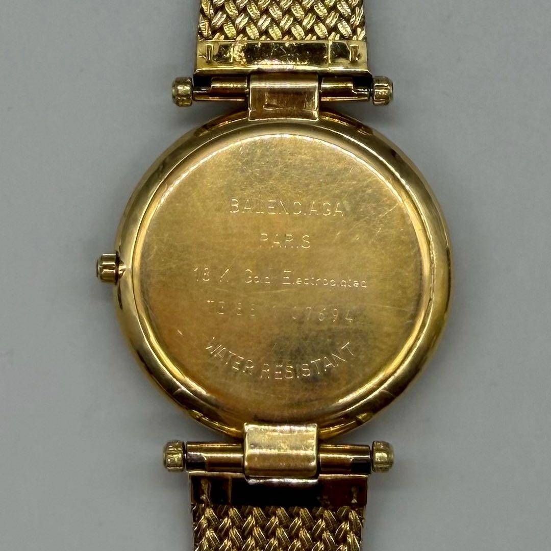 新品電池✨BALENCIAGA 腕時計 ラインストーンベゼル12P 石文字盤