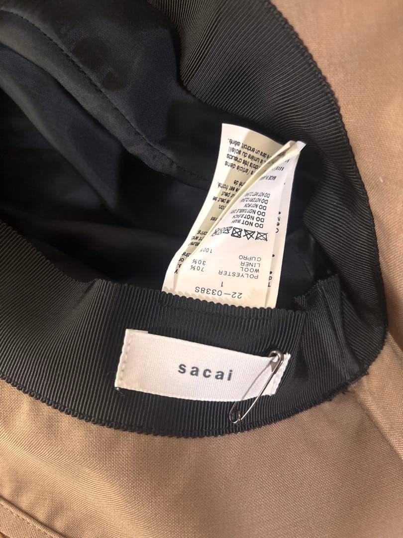 Sacai バケット ハット パラコード　ダブル　58サイズ