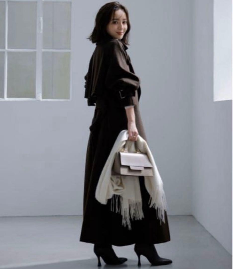 最終お値下げ■anuans アニュアンス■ウールトレンチコート■ブラウン