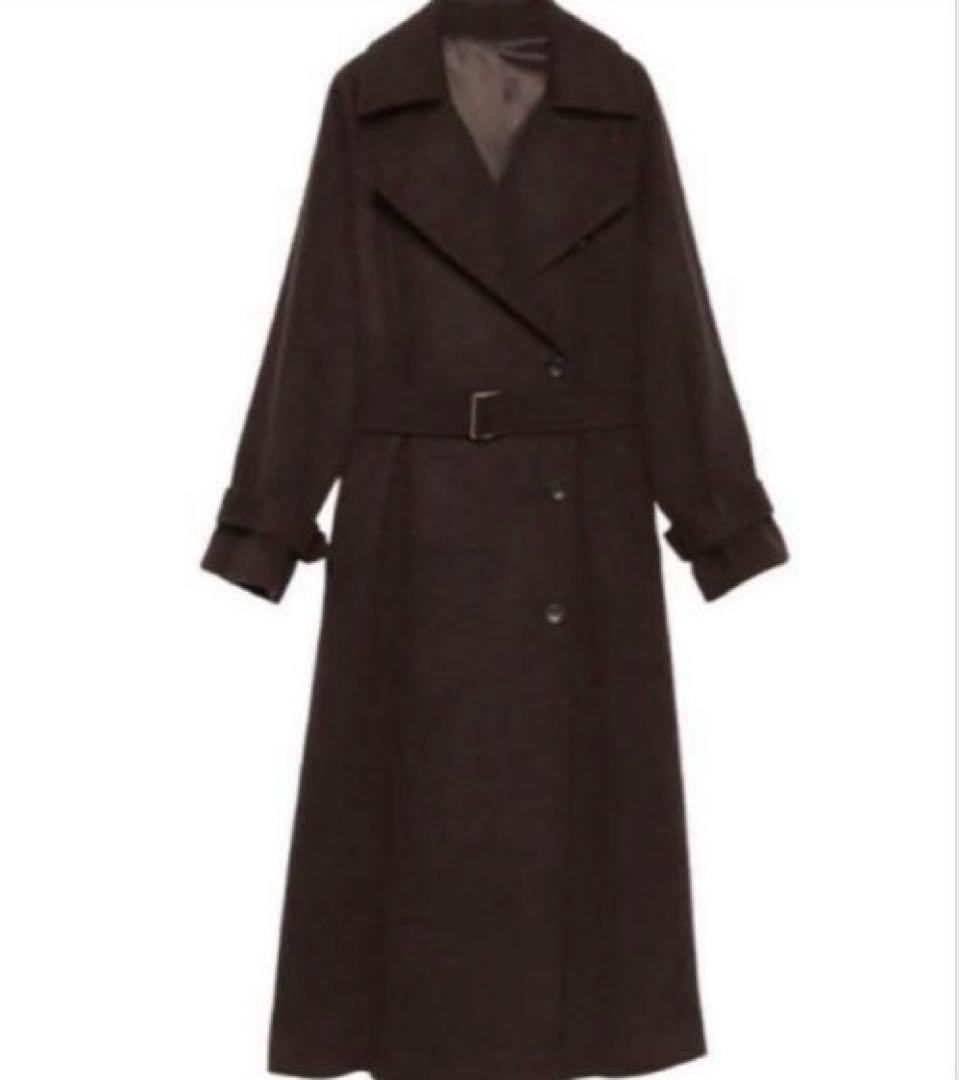 最終お値下げ■anuans アニュアンス■ウールトレンチコート■ブラウン