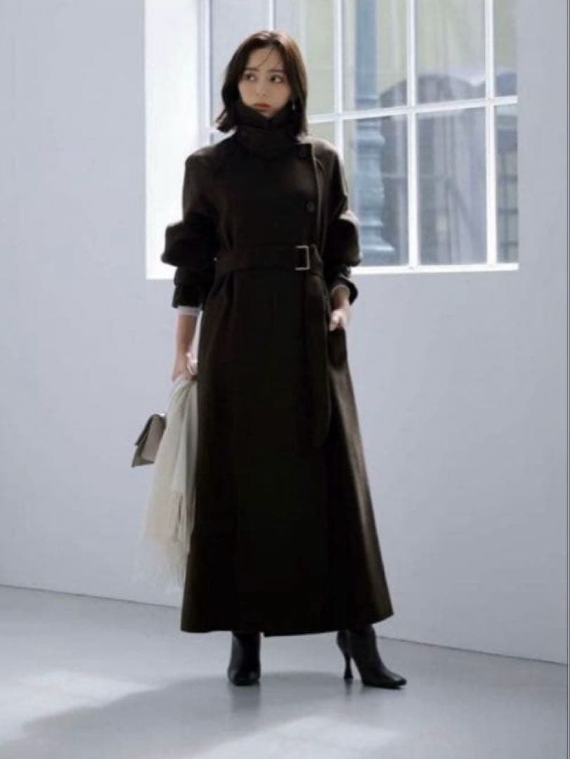 最終お値下げ■anuans アニュアンス■ウールトレンチコート■ブラウン