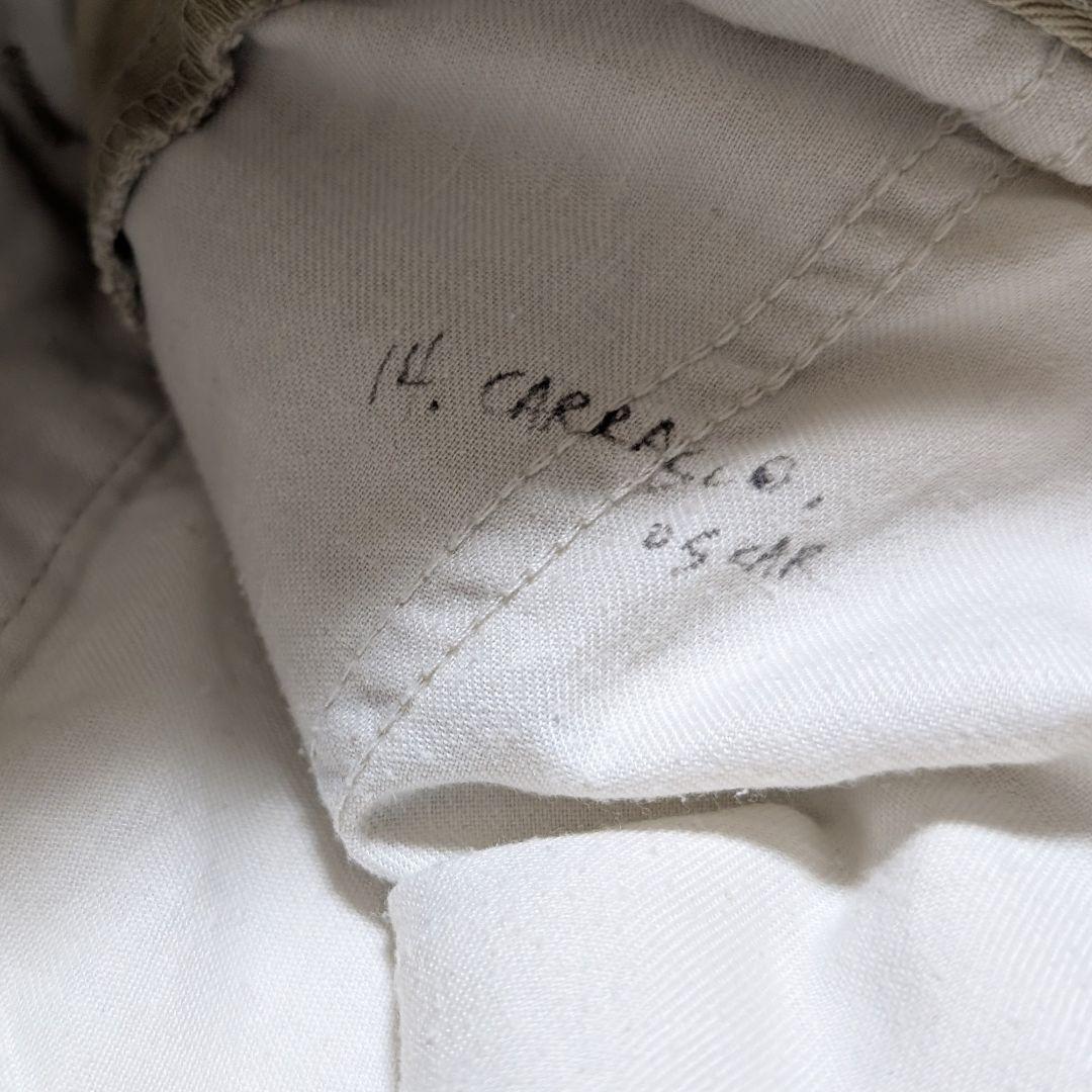 90s ラルフローレン USA製 初期タグ 2タック ポロチノ ベージュ W36