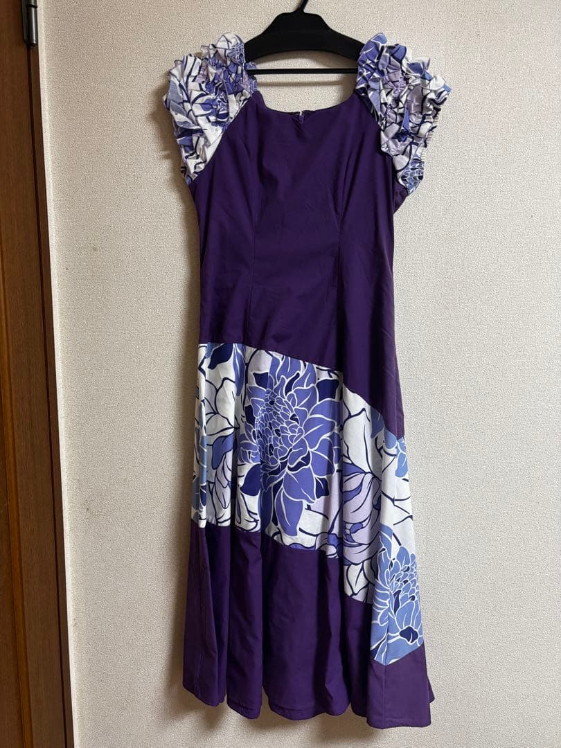 フラダンス 衣装 セット ワンピース6点＋レイ＋帽子 ハワイアン ドレスセット