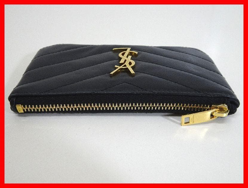 SAINT LAURENT　キーケース　モノグラム　ブラック　中古　Mイ-425